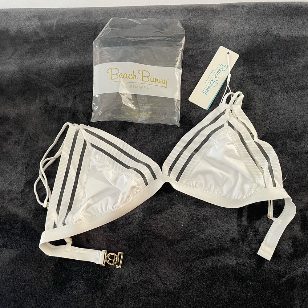 Beach Bunny white swimsuit top